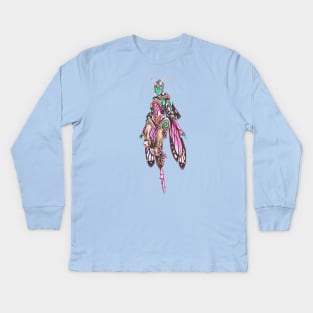 Overwatch Echo Butterfly Skin Kids Long Sleeve T-Shirt